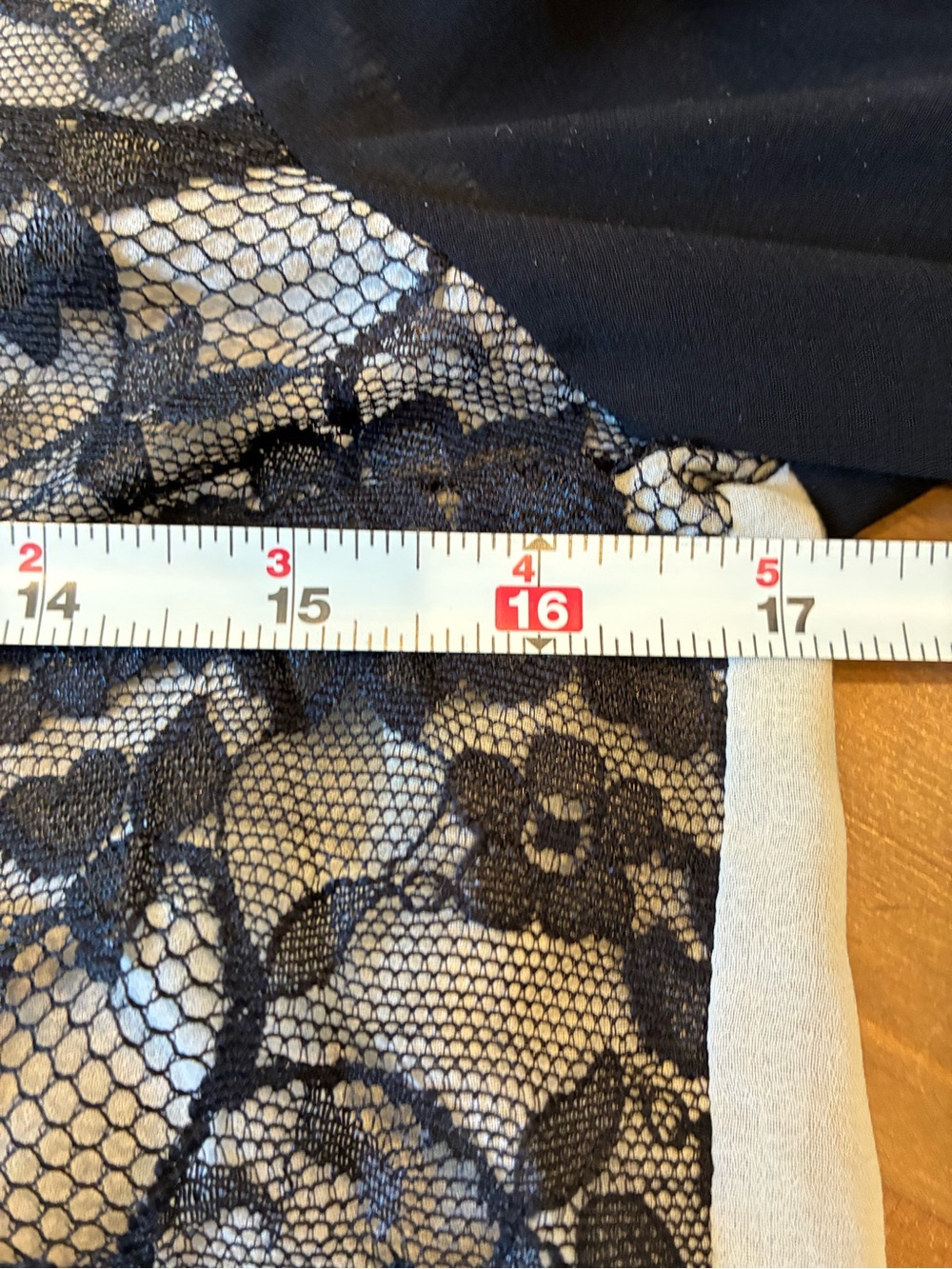 The Limited Black Lace Overlay Long-Sleeve Blouse with Cream Lining - Picture 5 of 6